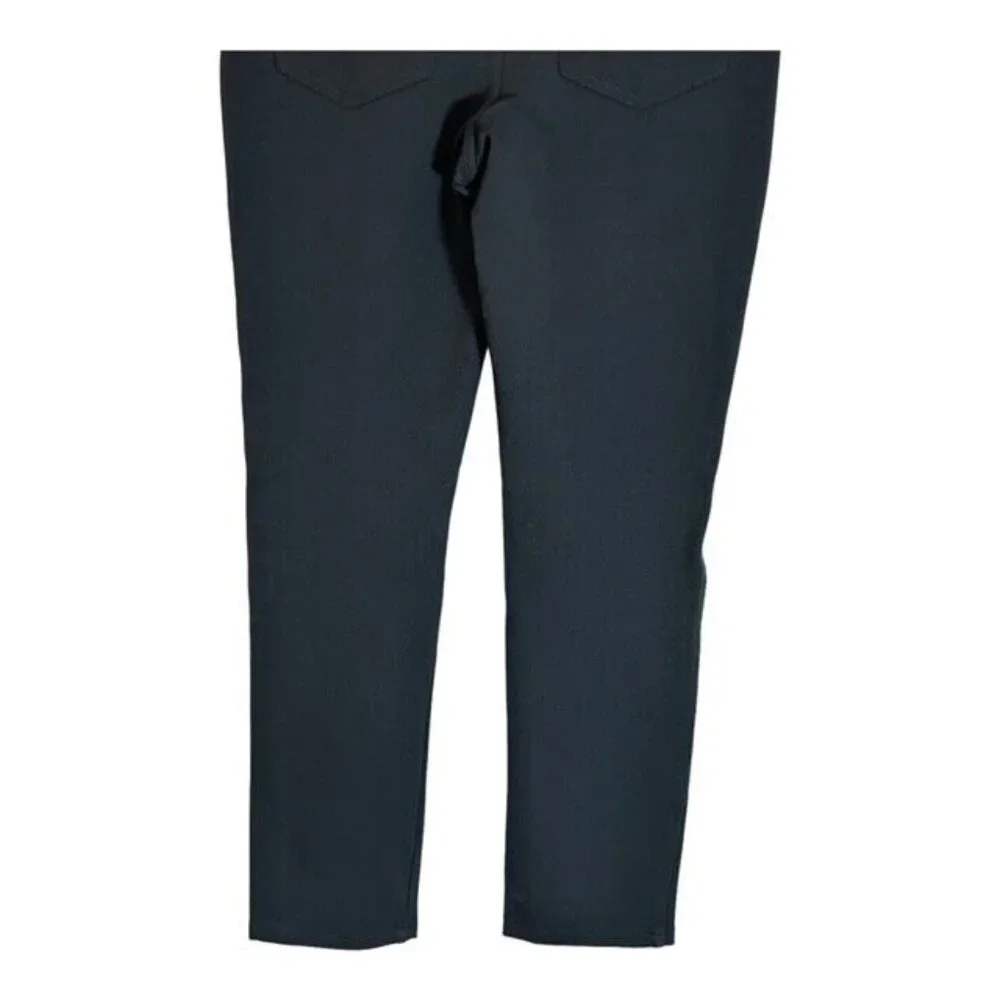 NYDJ Samantha Slim Ponte Mid Rise Pant Women's Size 6 Dark Gray Lift Tuck - Picture 6 of 8